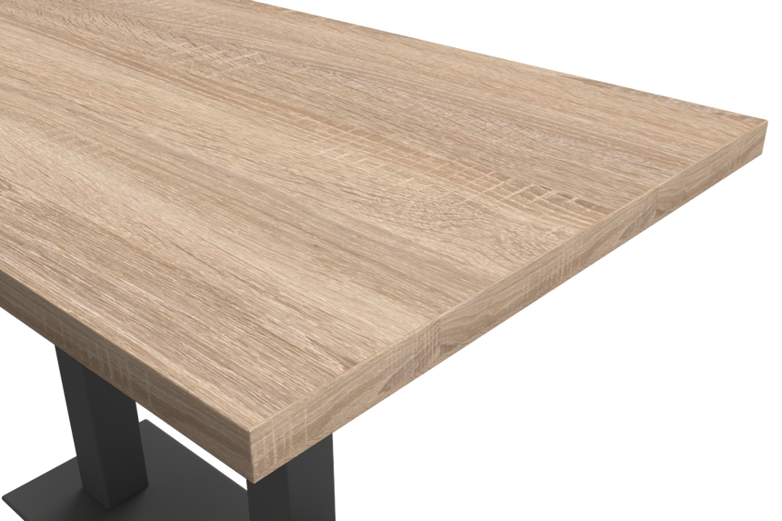 GastroLam – Tablero de mesa de restaurante en tamaño opcional en color roble Sonoma