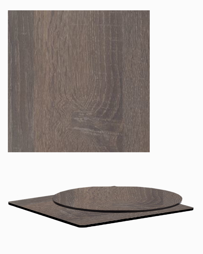 Tablero de mesa HPL/Compact de roble oscuro Sonoma PA, 12 mm