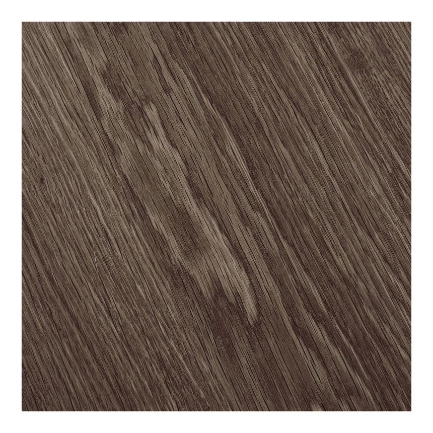 Mesa de comedor Osaka – Ø120 cm / 120–160–200–240 cm, color roble ahumado