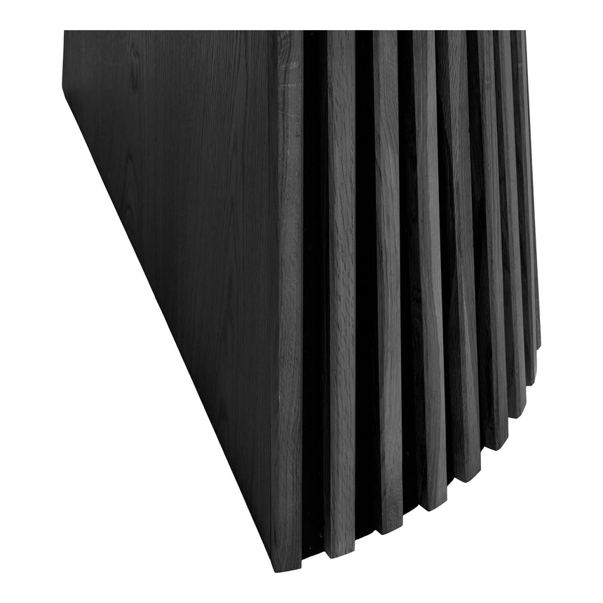 Mesa de comedor Osaka – Ø120 cm / 120–160–200–240 cm, negra