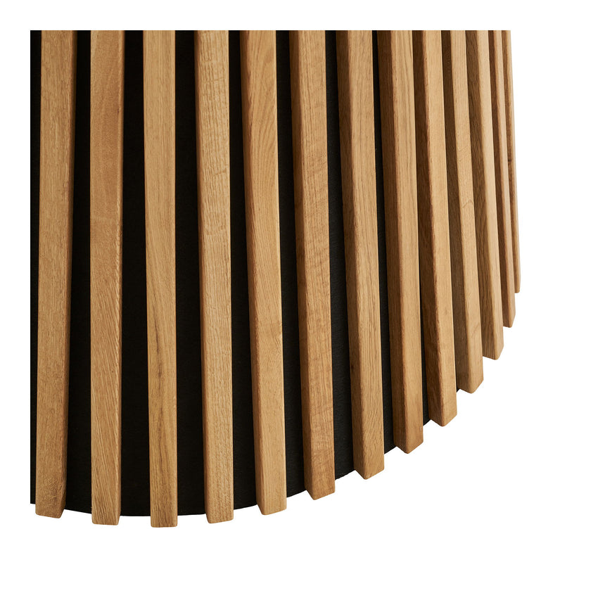 Mesa de comedor Osaka – Ø120 cm, color roble natural