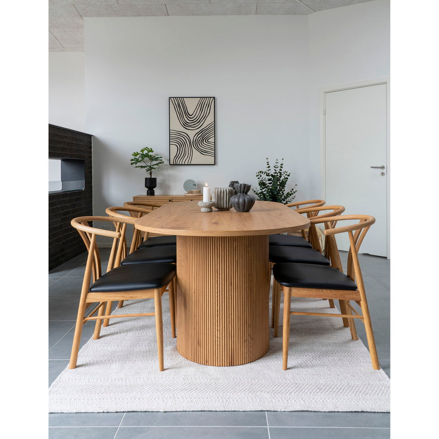 Mesa de comedor Boavista – 100×210 cm, color natural