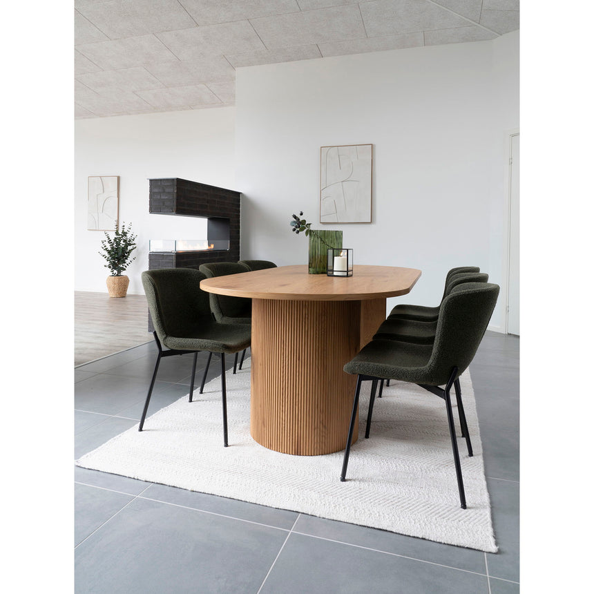 Mesa de comedor Boavista – 100×210 cm, color natural