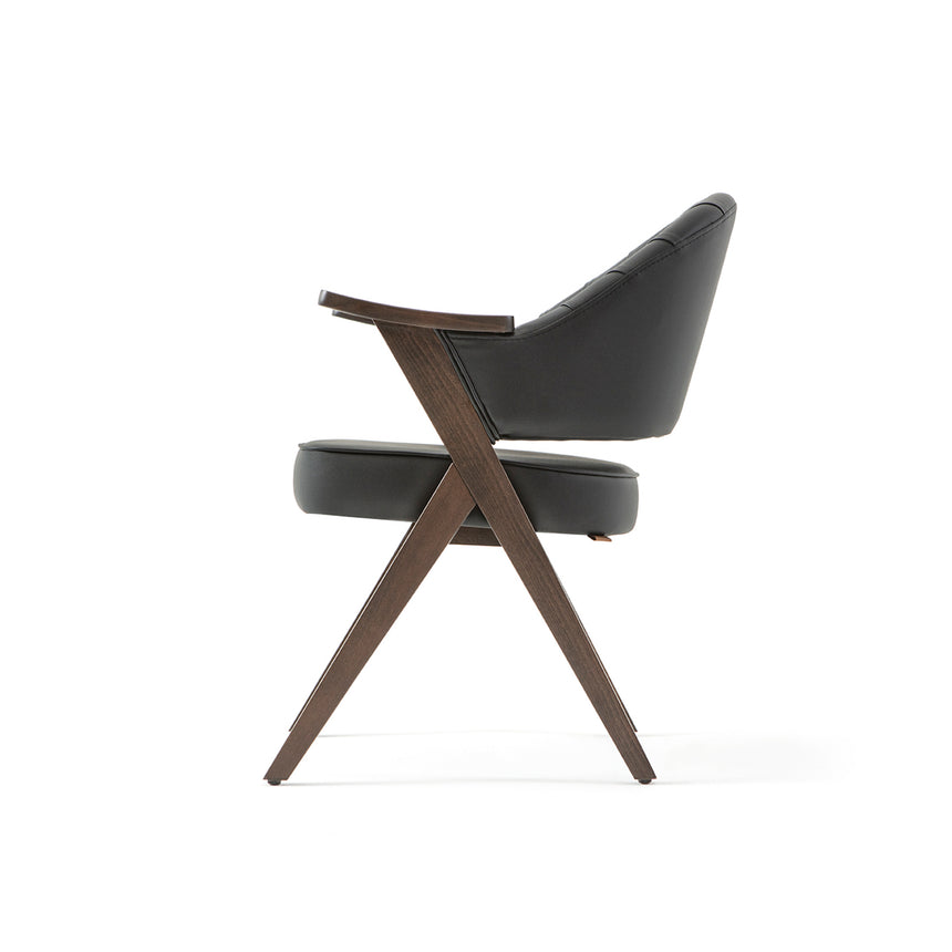 Silla de restaurante Robert, con tapizado y tinte opcionales