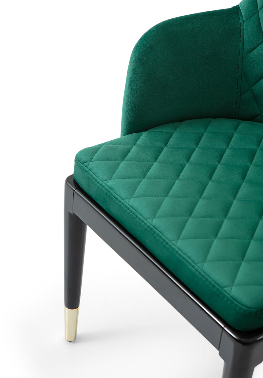 Silla de restaurante Charla, con tapizado y tinte opcionales