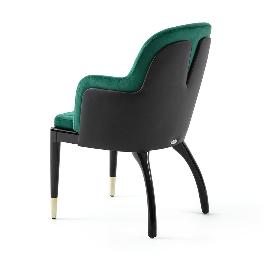 Silla de restaurante Charla, con tapizado y tinte opcionales