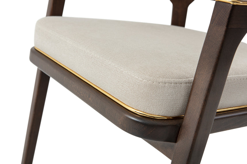 Sophia éttermi szék, választható kárpitozással, pácolással