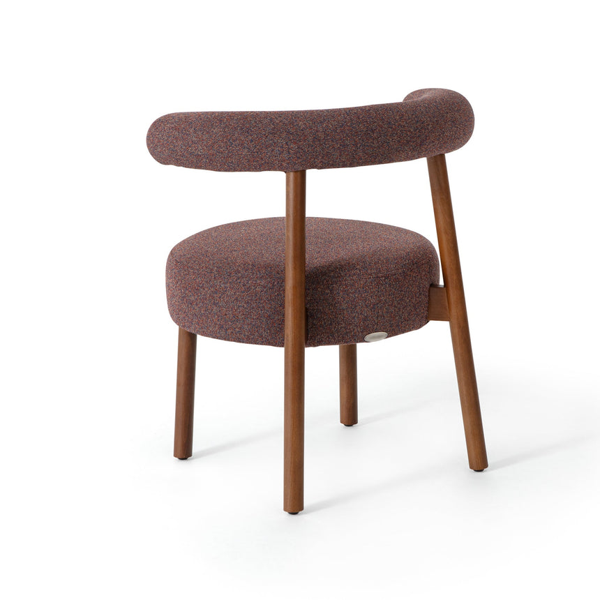 Silla de restaurante Tom, con tapizado y tinte opcionales.