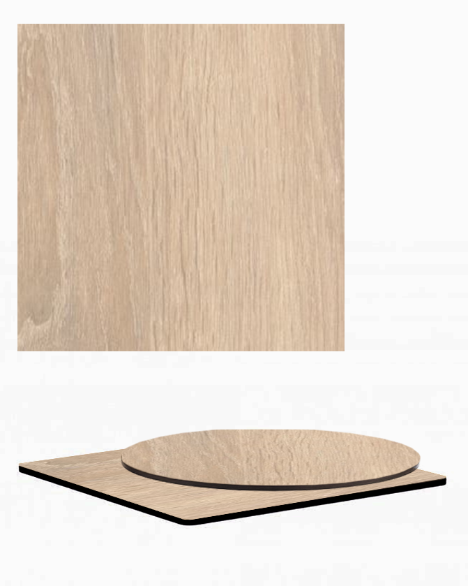 Tablero de mesa HPL/Compact de roble Sonoma PA, 12 mm