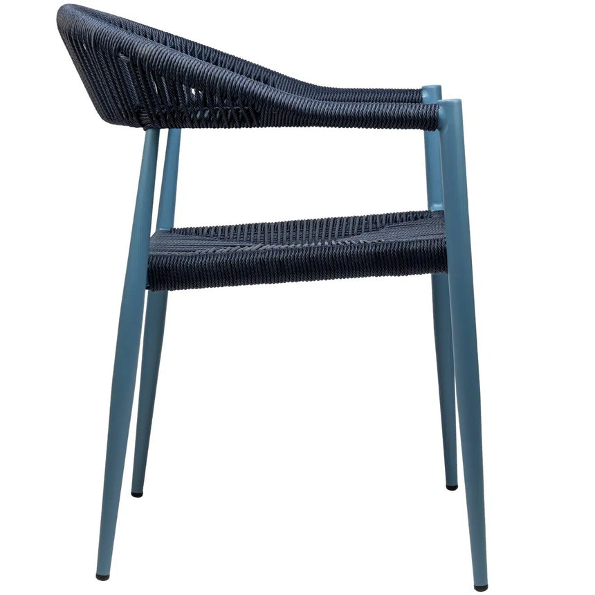 Silla de exterior Jonah, azul
