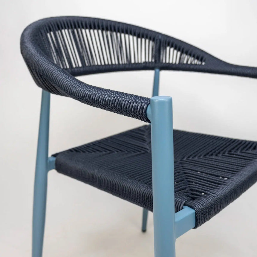 Silla de exterior Jonah, azul