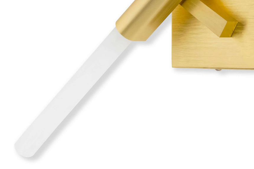 Lámpara de pared Candelabro Wall oro – aluminio, cristal