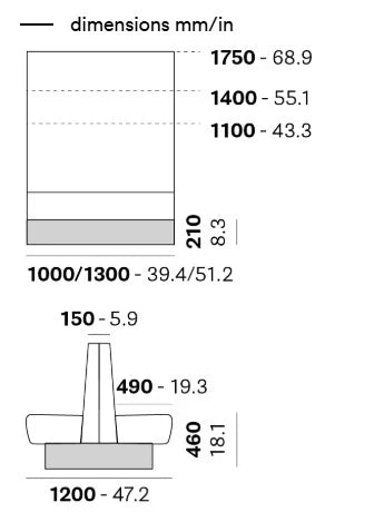 Pedrali Modus MDB moduláris éttermi pad választható színekben