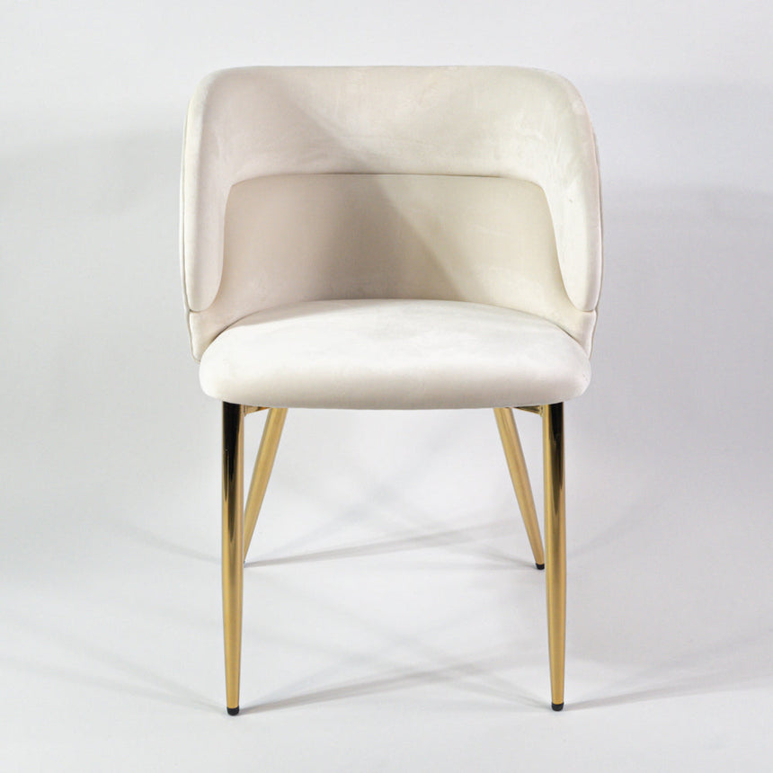 KL Violet erősített étkezőszék krém színben