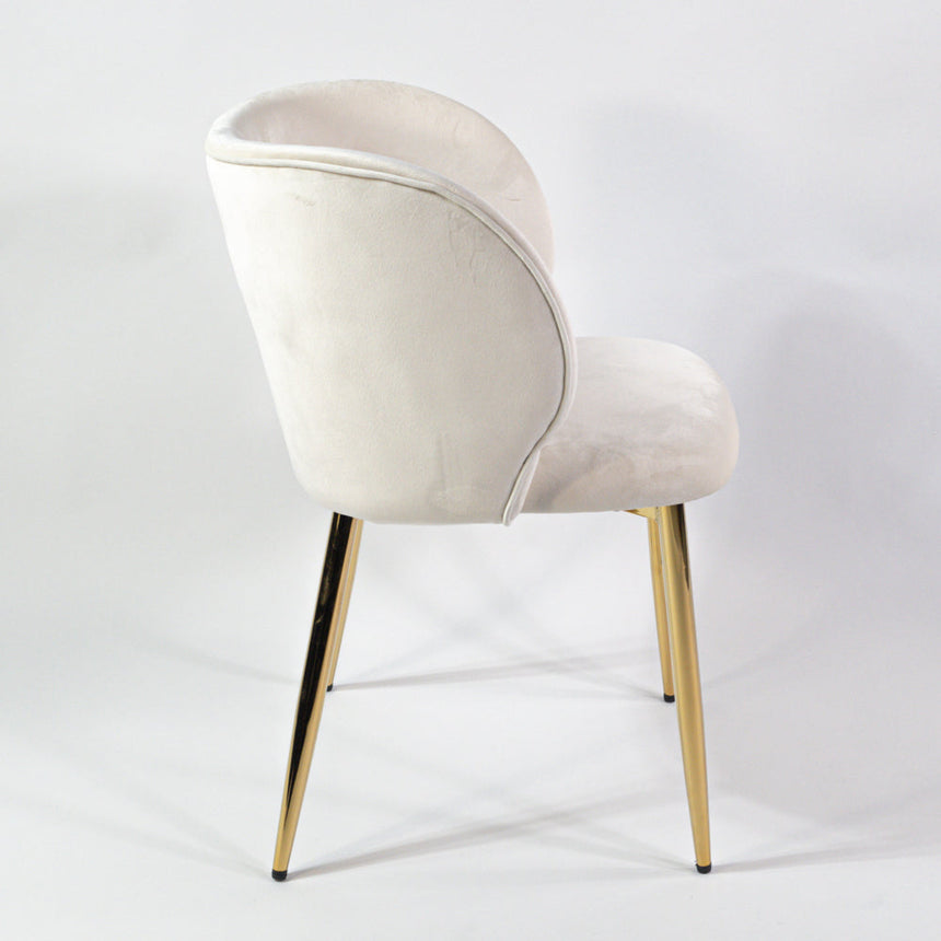 KL Violet erősített étkezőszék krém színben