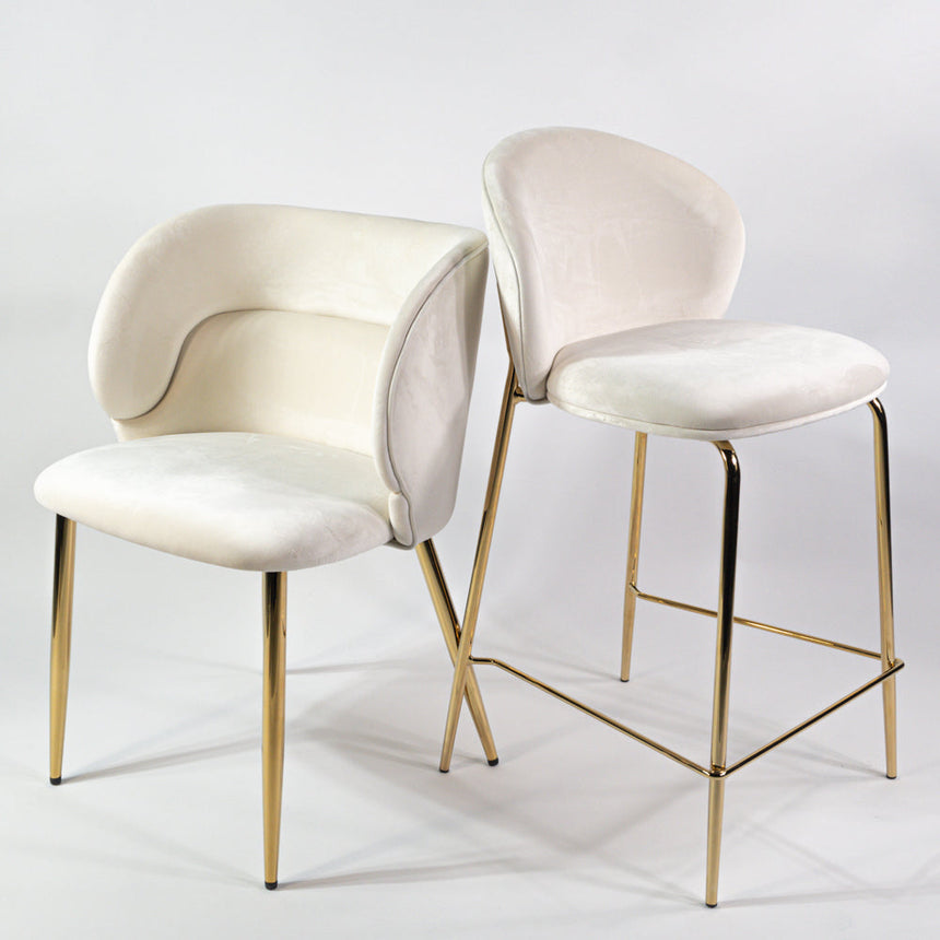 KL Violet erősített étkezőszék krém színben