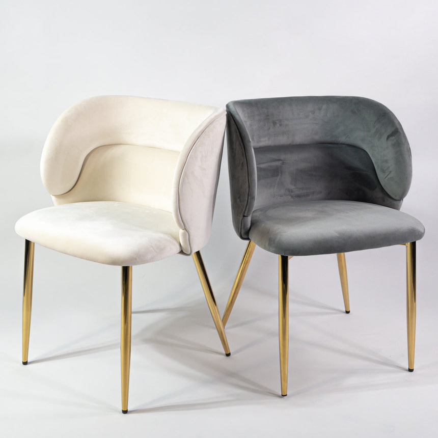 Silla de comedor reforzada KL Violet en gris