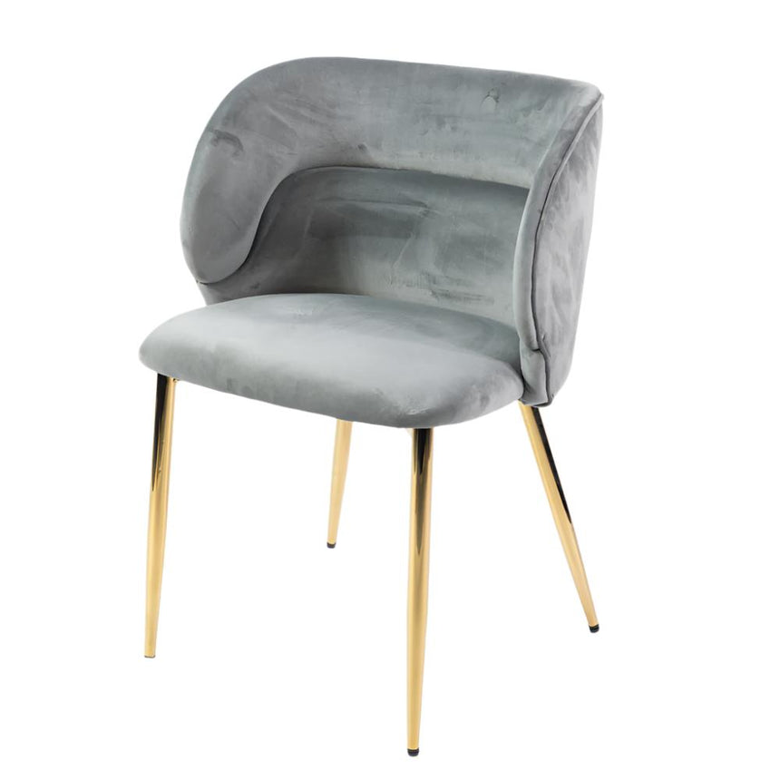 Silla de comedor reforzada KL Violet en gris