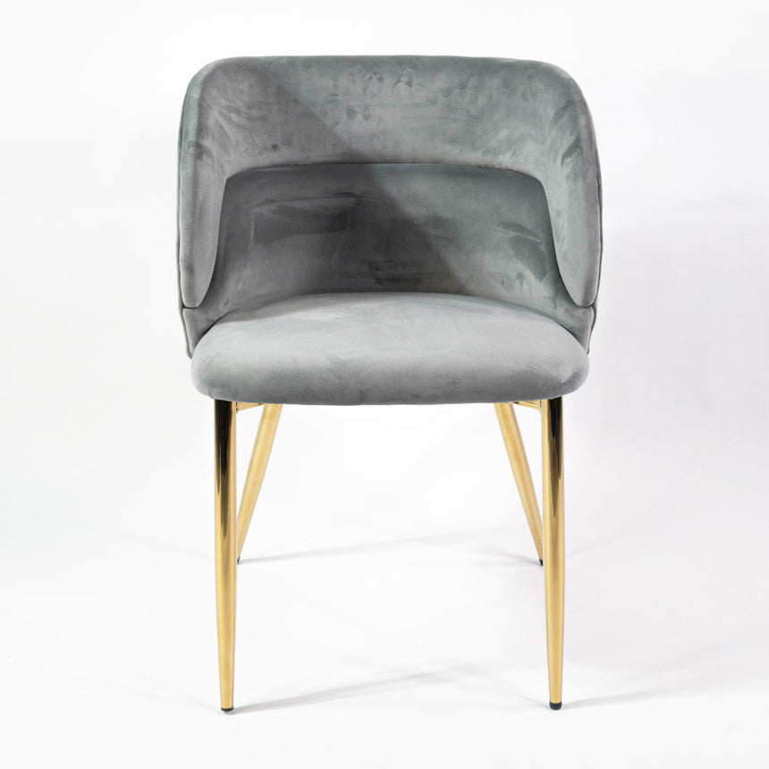 Silla de comedor reforzada KL Violet en gris