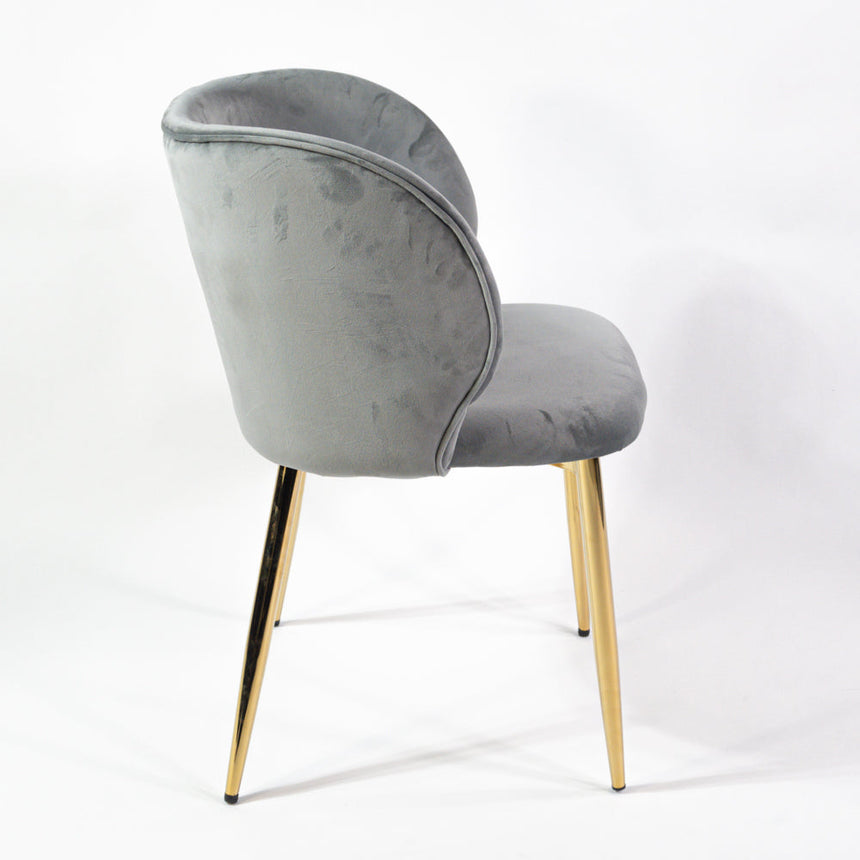 Silla de comedor reforzada KL Violet en gris