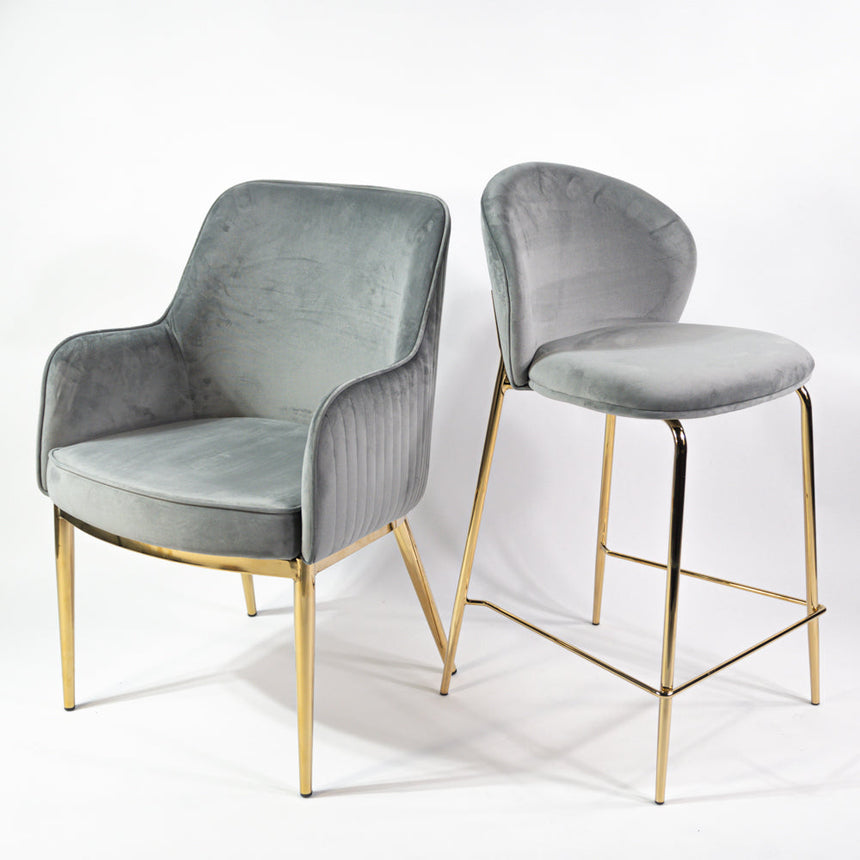 KL Nolan prémium étkezőszék szürke színben