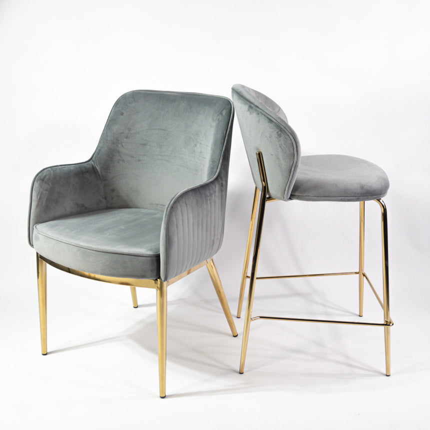 KL Nolan prémium étkezőszék szürke színben