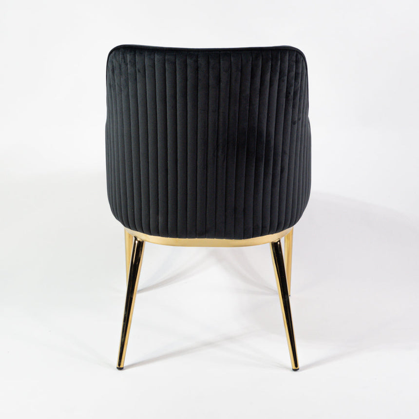 Silla de comedor premium KL Nolan en color negro