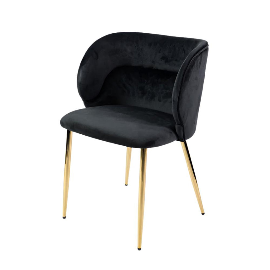 Silla de comedor reforzada KL Violet en color negro