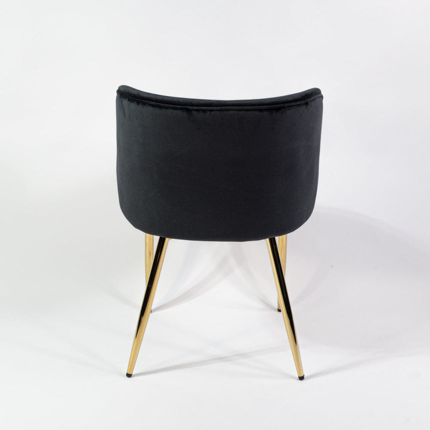 Silla de comedor reforzada KL Violet en color negro