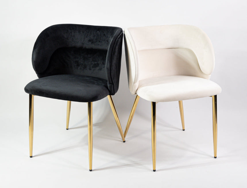 Silla de comedor reforzada KL Violet en color negro