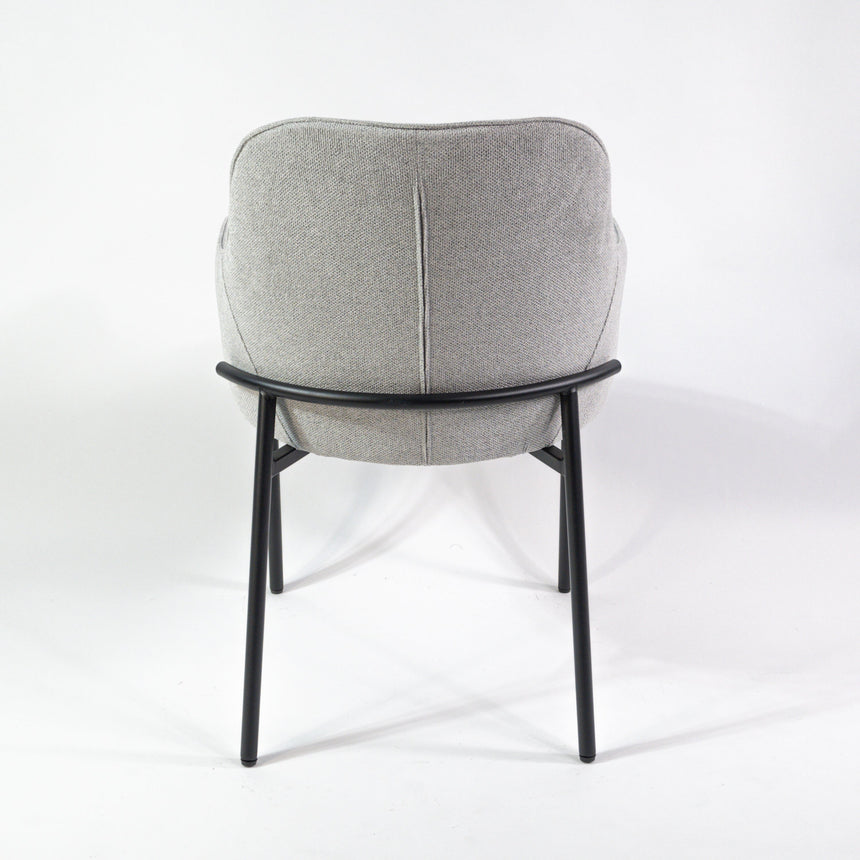 Silla de comedor premium KL Porto, gris