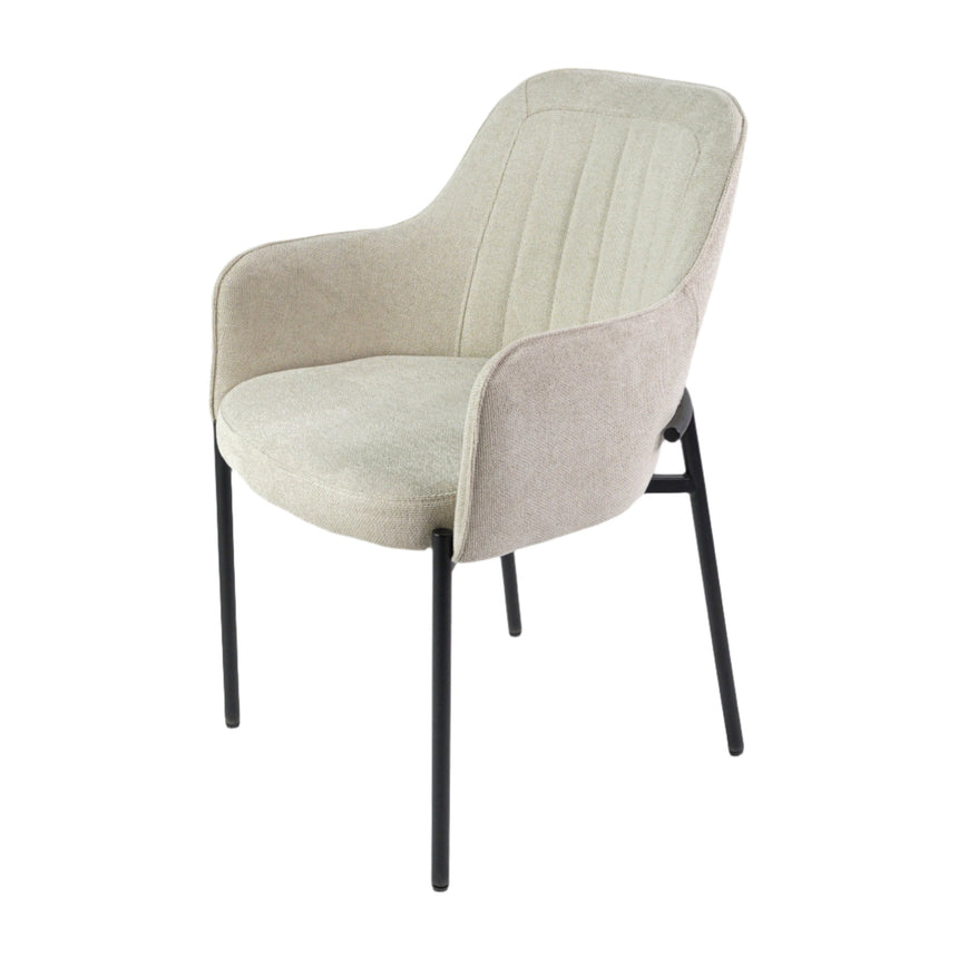 Silla de comedor premium KL Porto, beige