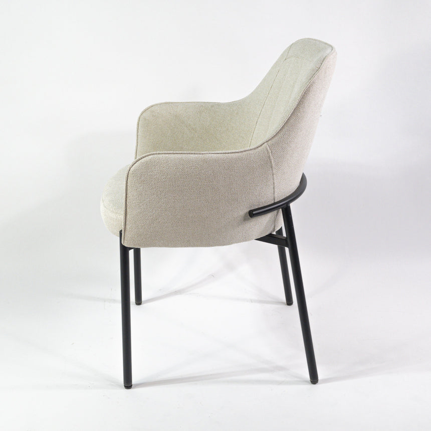 Silla de comedor premium KL Porto, beige