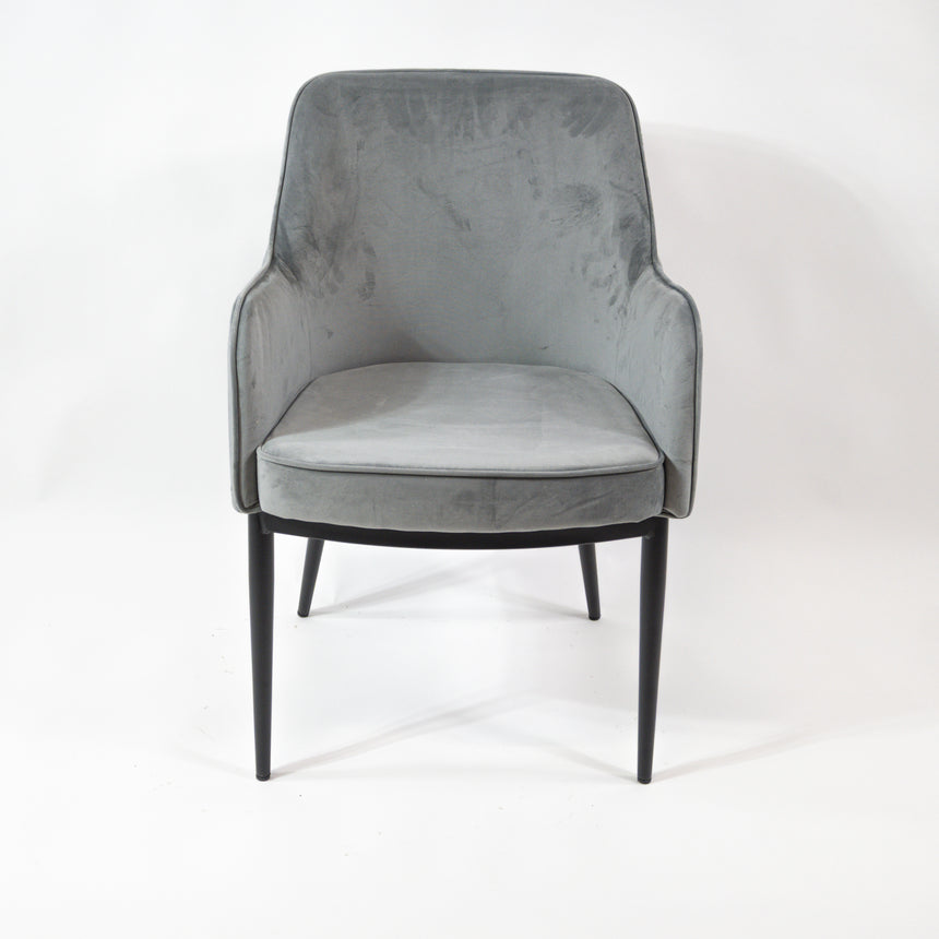 Silla de comedor premium KL Nolan en gris, edición de invierno