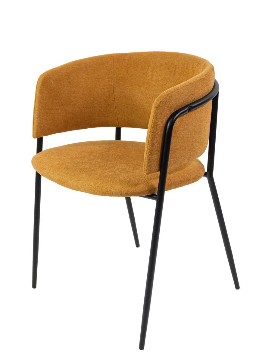 Silla de comedor Petra con tela de fácil limpieza - ¡Edición limitada!