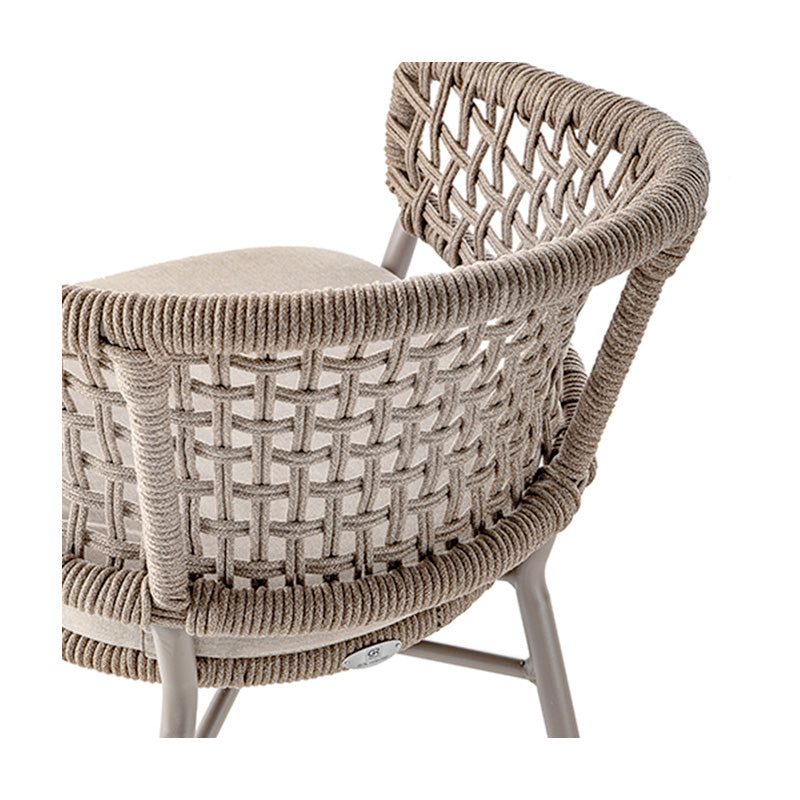 Silla de exterior Grattoni Atol gris topo