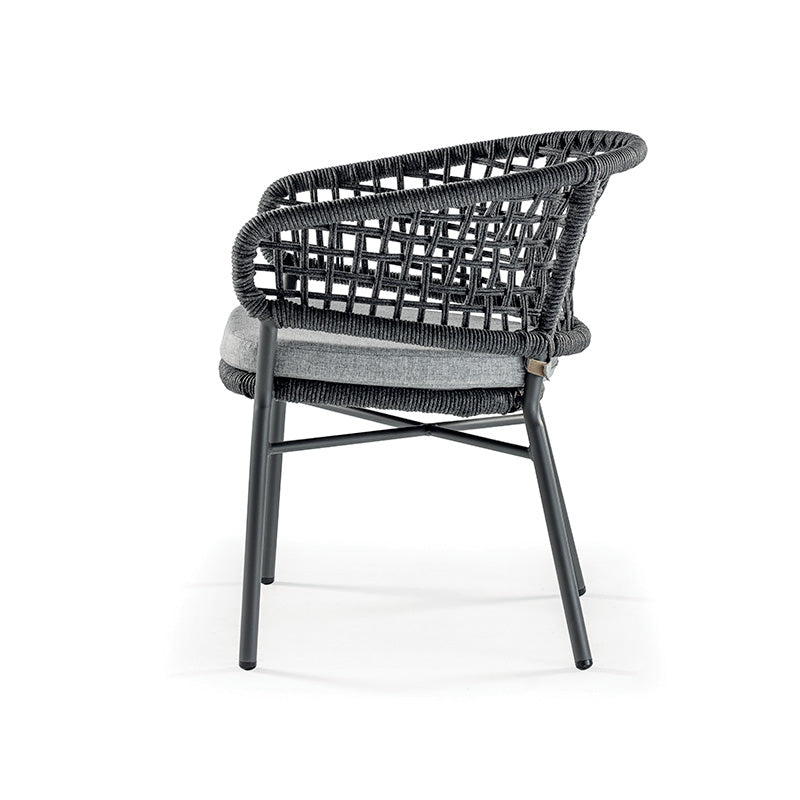 Grattoni kültéri teraszszék Atol antracit