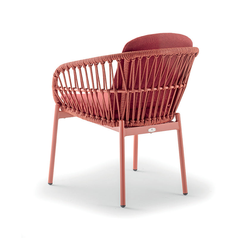 Silla de patio exterior Grattoni Elba roja