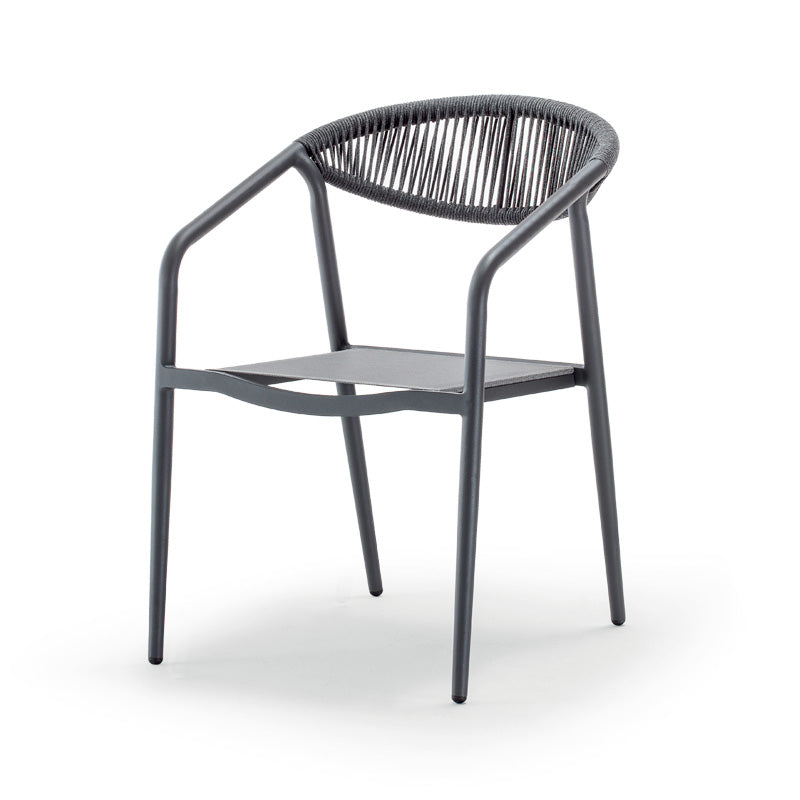 Grattoni kültéri teraszszék Maui antracit