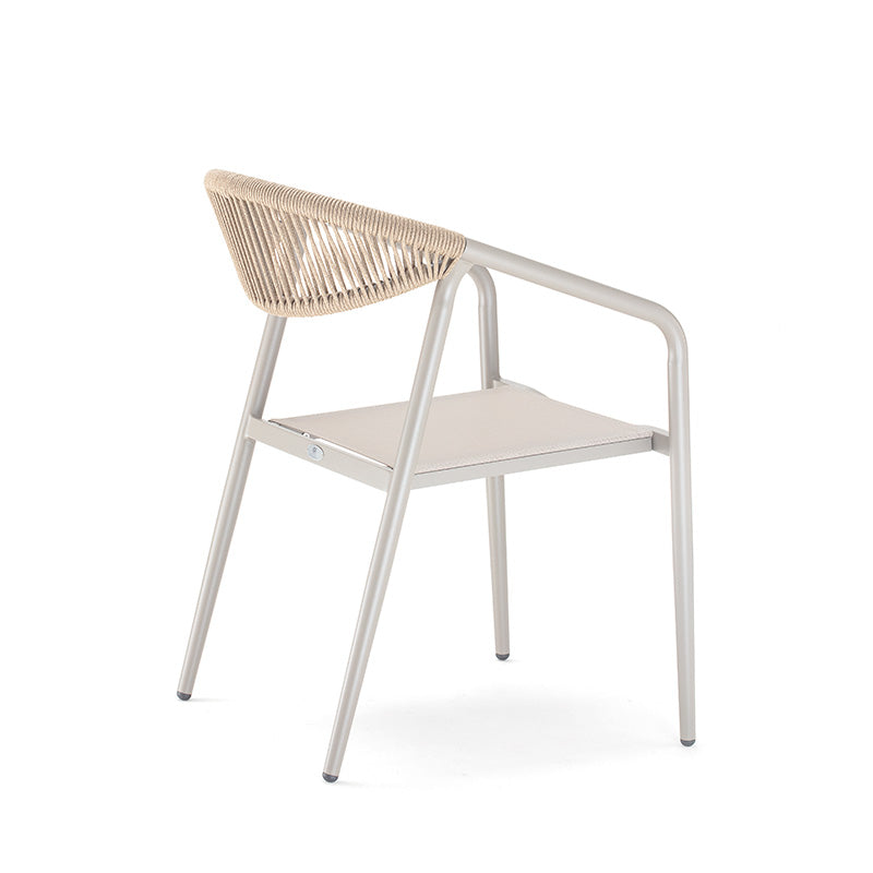 Silla de patio exterior Grattoni Maui taupe