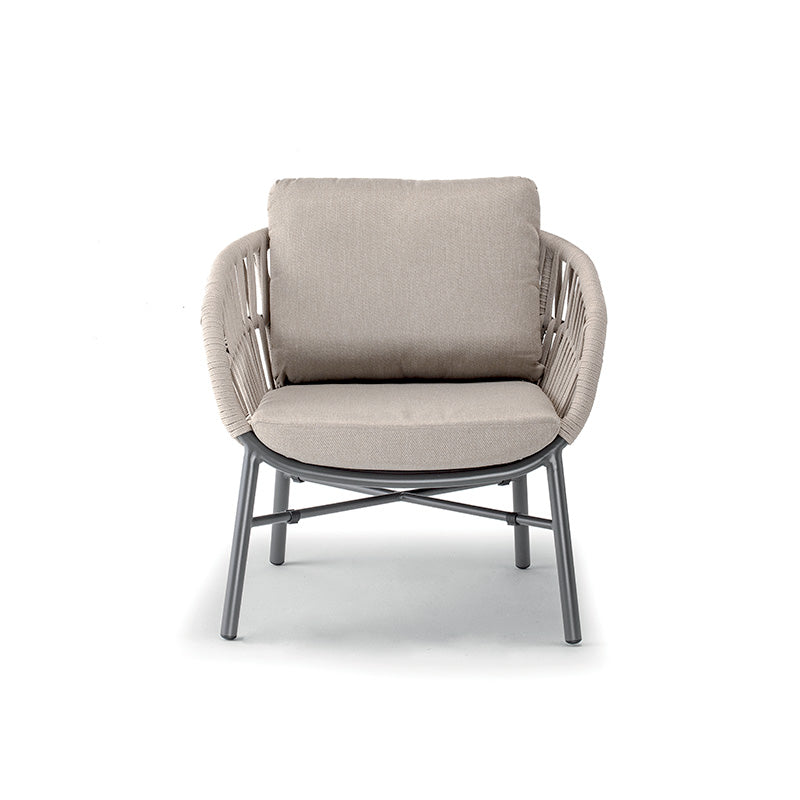 Conjunto de jardín Grattoni Tahiti para 4 personas en beige