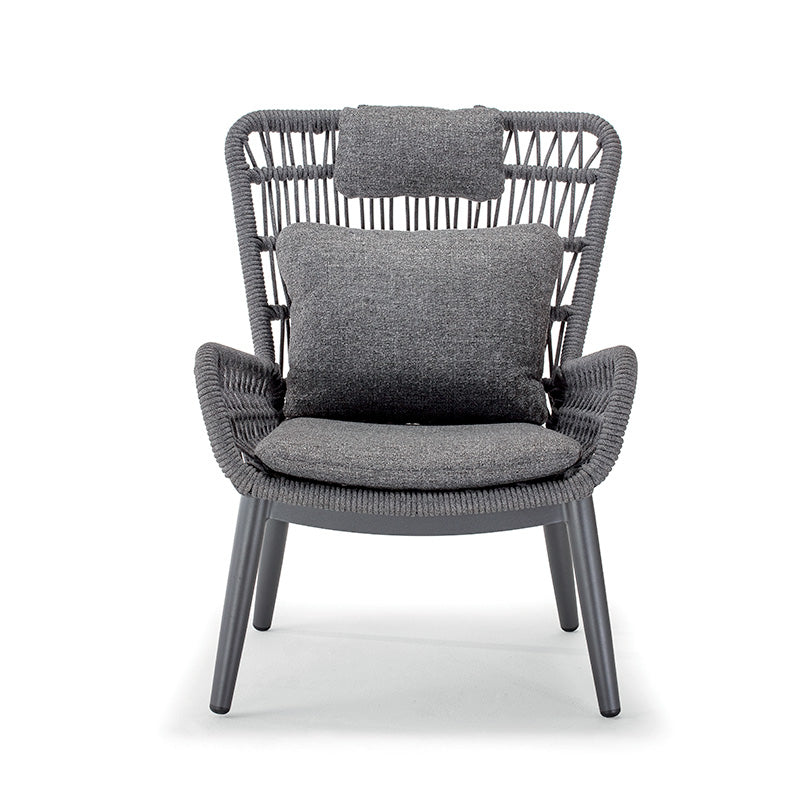 Sillón de exterior Grattoni Tropea antracita