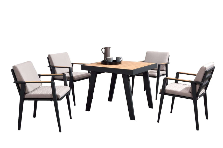 Higold Emoti – Conjunto de comedor de jardín de 4 plazas