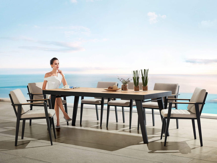 Higold Emoti – Conjunto de comedor de jardín de 6 plazas