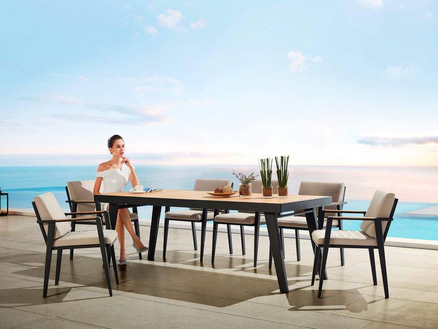 Higold Emoti – Juego de comedor de jardín de 8 plazas