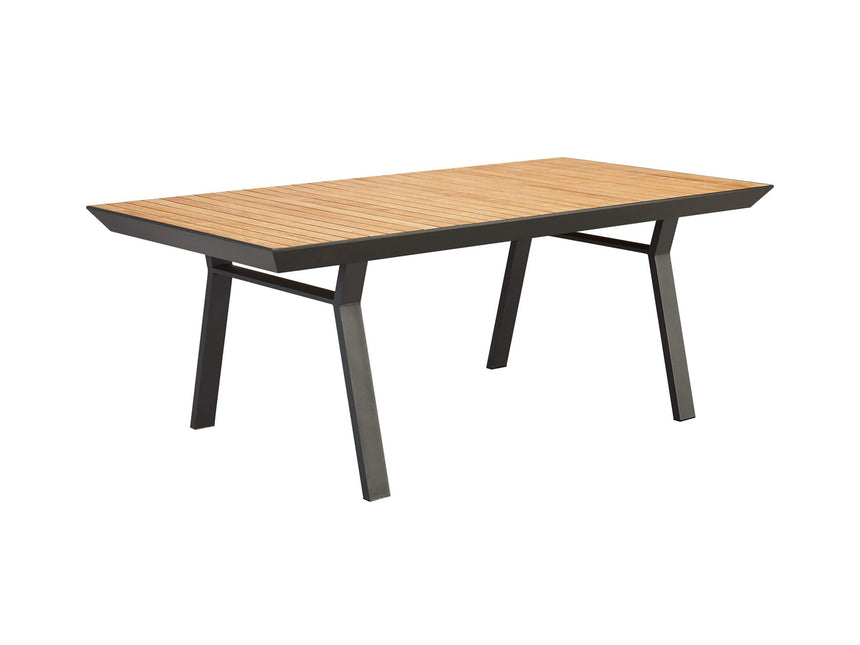 Juego de comedor de jardín Higold New York de 6 plazas, color negro