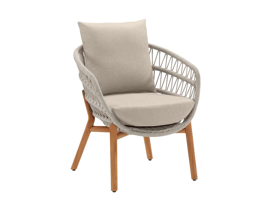 Higold Vasca 6 személyes kerti étkezőszett bézs színben