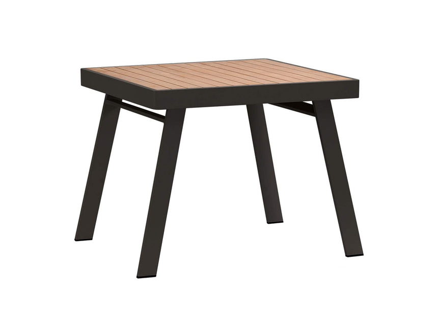 Higold York 4 személyes kerti étkezőszett, fekete színben