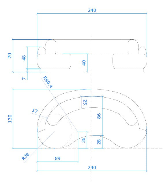Wave kanapé választható színben