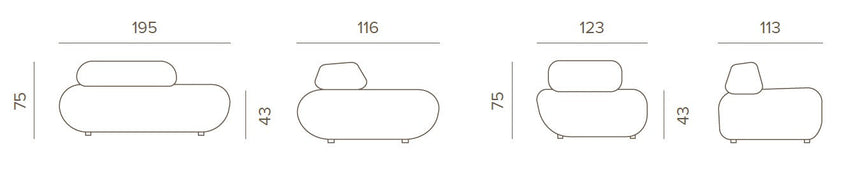 Grattoni Rock – conjunto de patio al aire libre